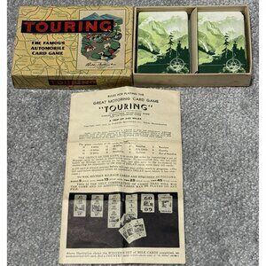 1955 Card Game Touring The Famous Automobile w/ Instructions Vintage  COMPLETE